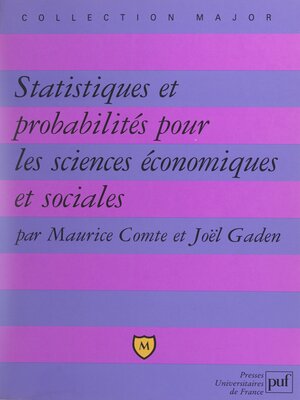 cover image of Statistiques et probabilités pour les sciences économiques et sociales